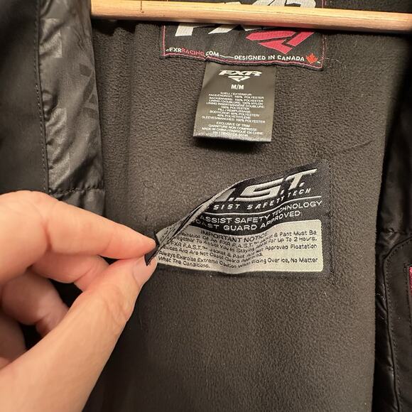 FXR Racing F.A.S.T. Softshell Jacket Women’s M Black Hooded Snowmobile Coat - Picture 4 of 6